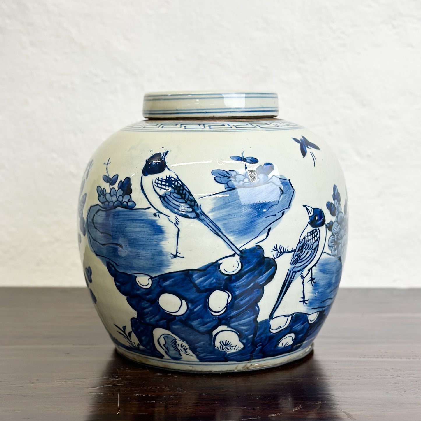 Chinese-Blue-and-White-Porcelain-Ginger-Jar-Garden-Birds1