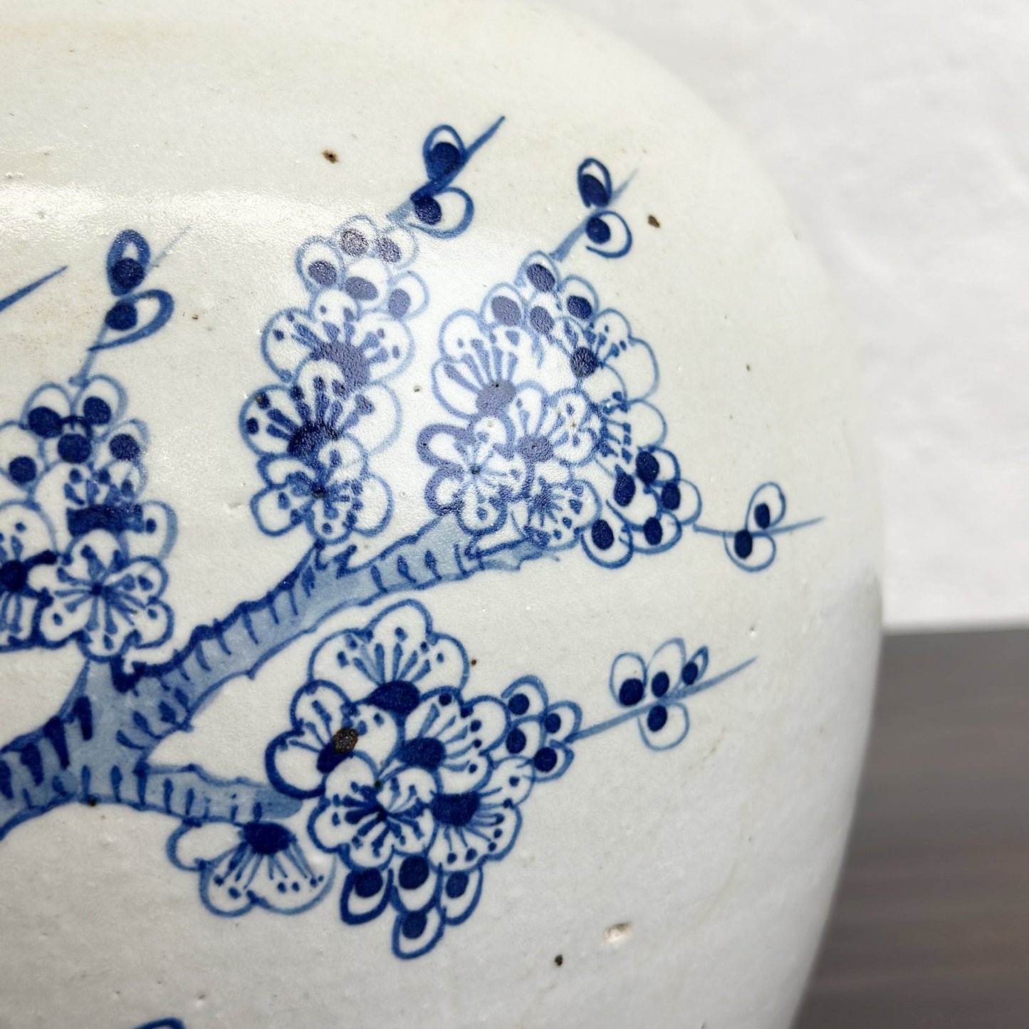 -Chinese-Blue-and-White-Porcelain-Ginger-Jar-Blossoms-and-Bamboo