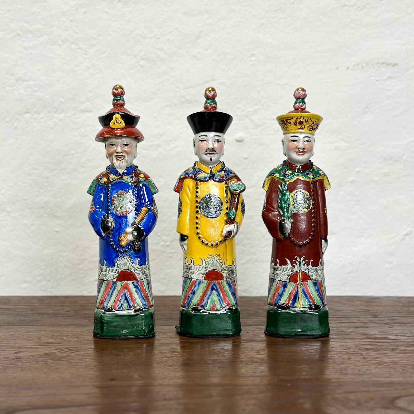 Small Coloured Qing Emperor Set