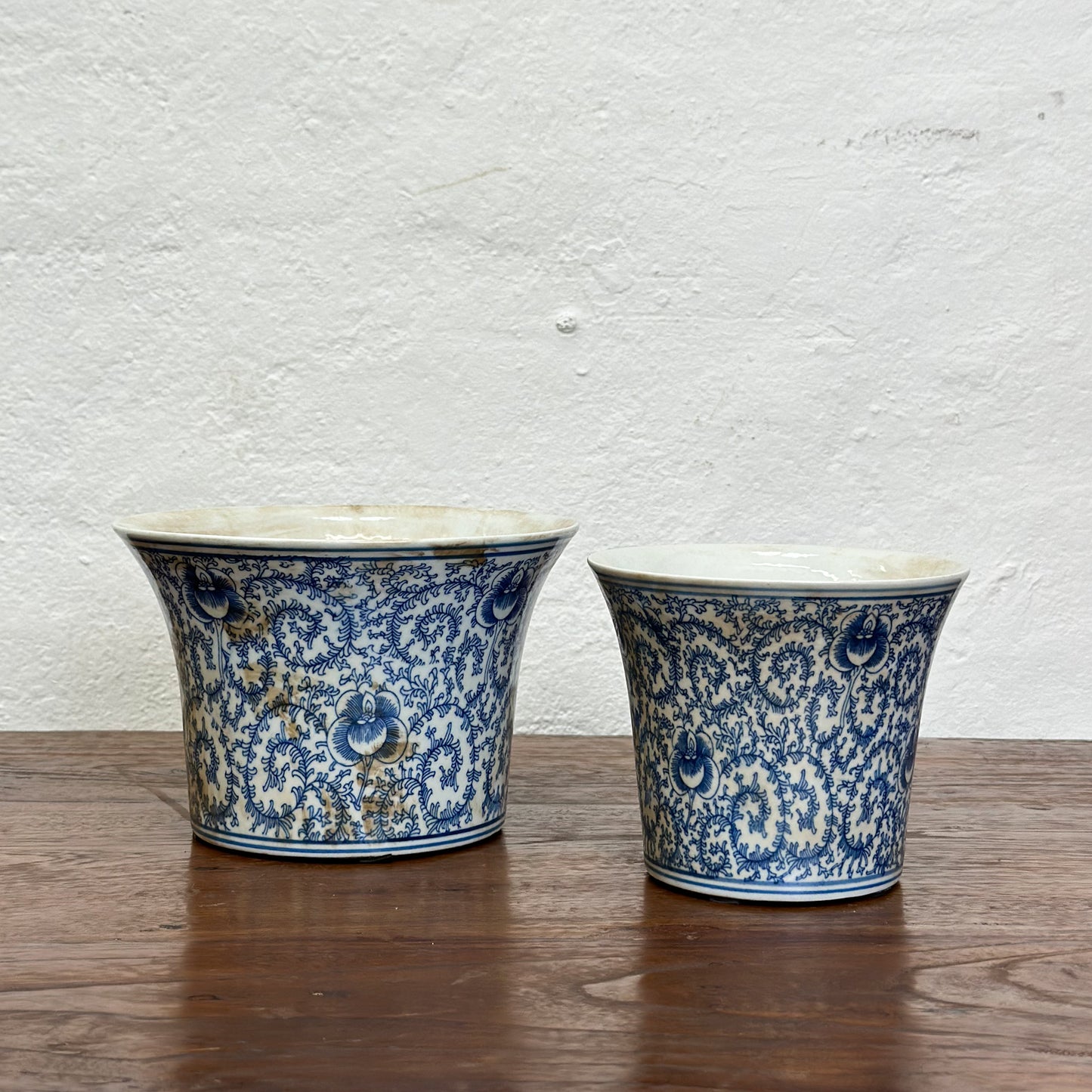 Vine Flared Porcelain Planter