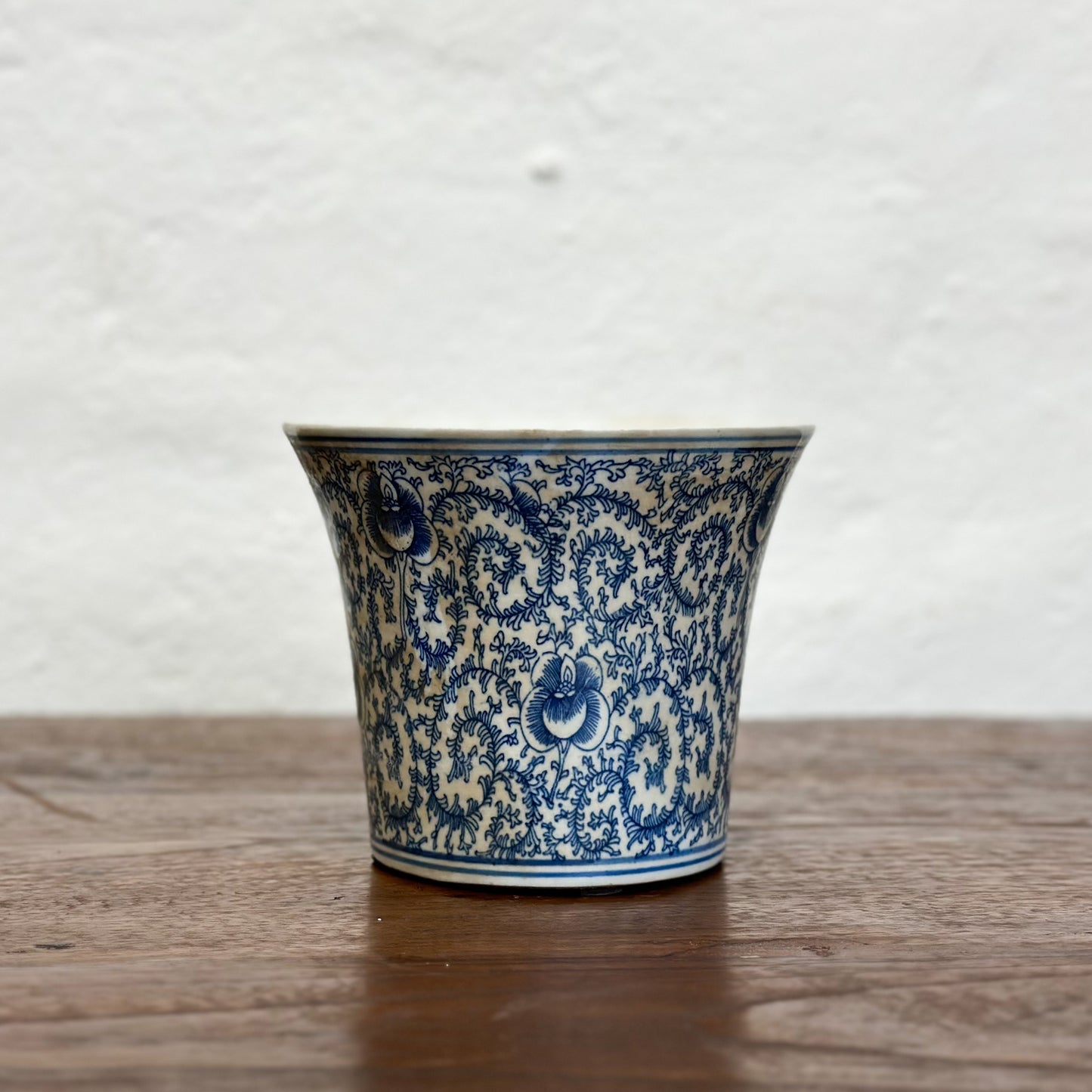 Vine Flared Porcelain Planter