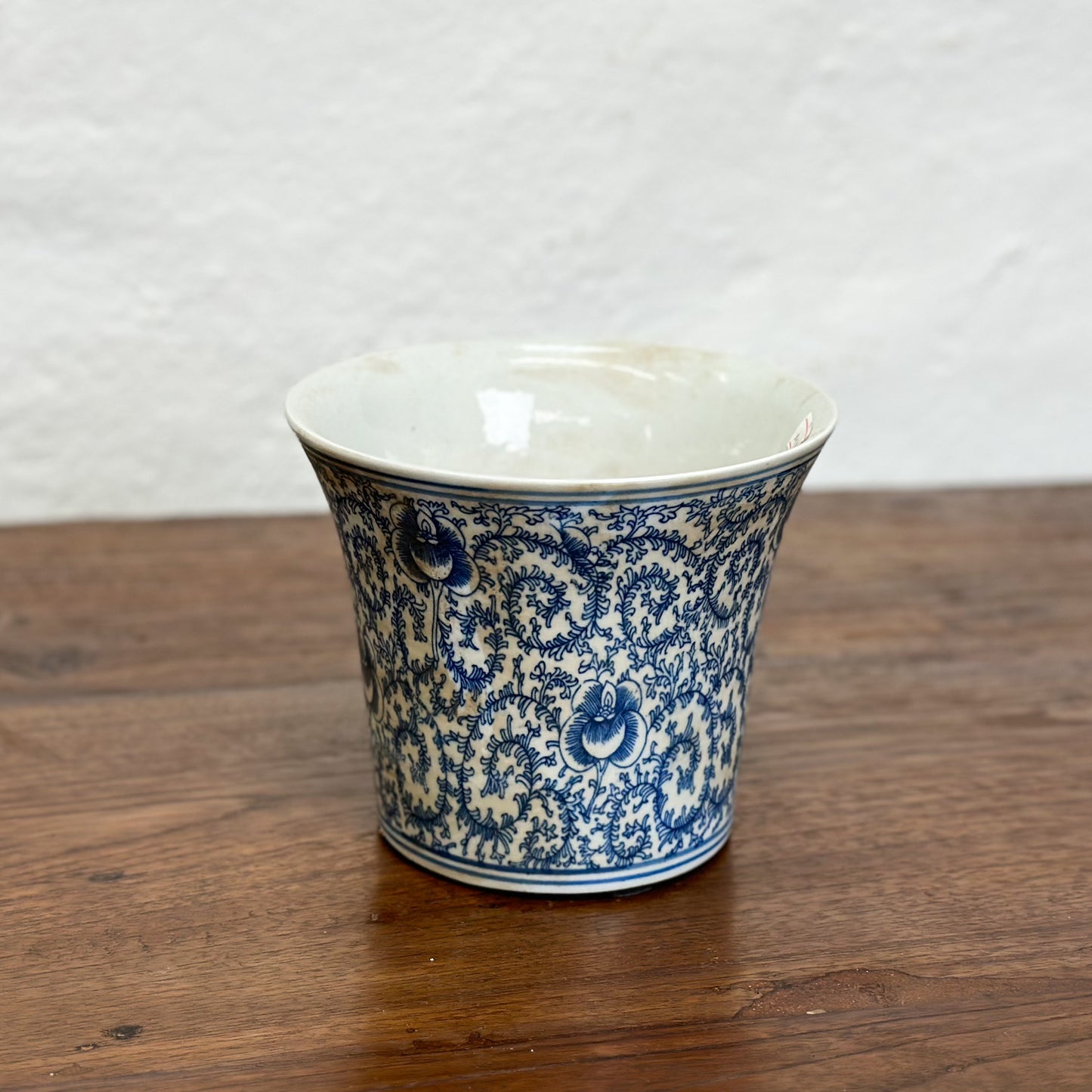 Vine Flared Porcelain Planter