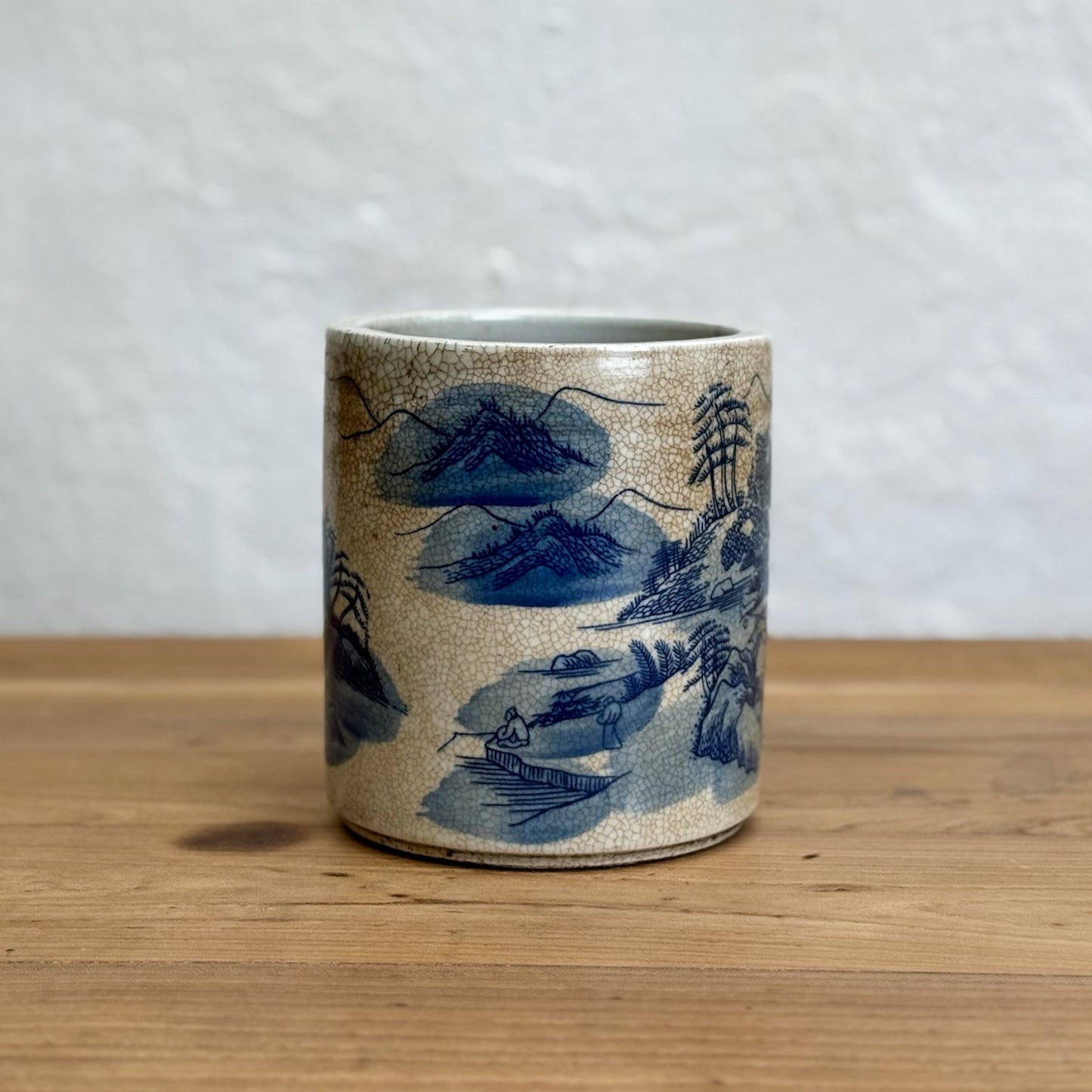 Crackled Porcelain Paintbrush Holder