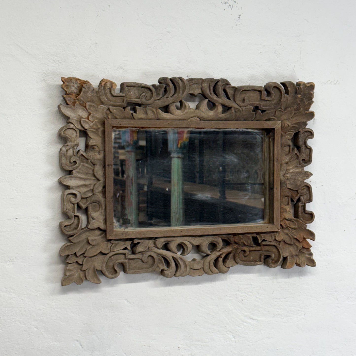 Carved Thai Mirror