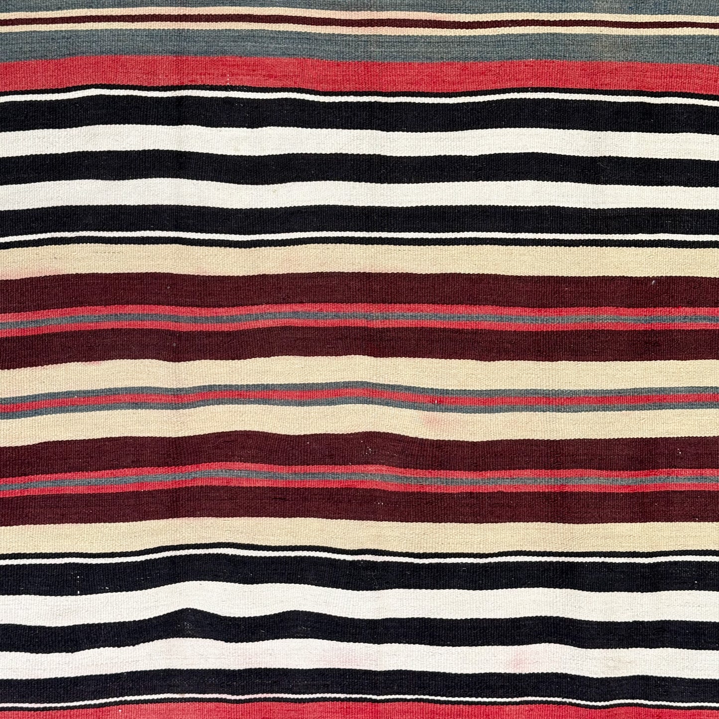 Alara Striped Vintage Turkish Rug