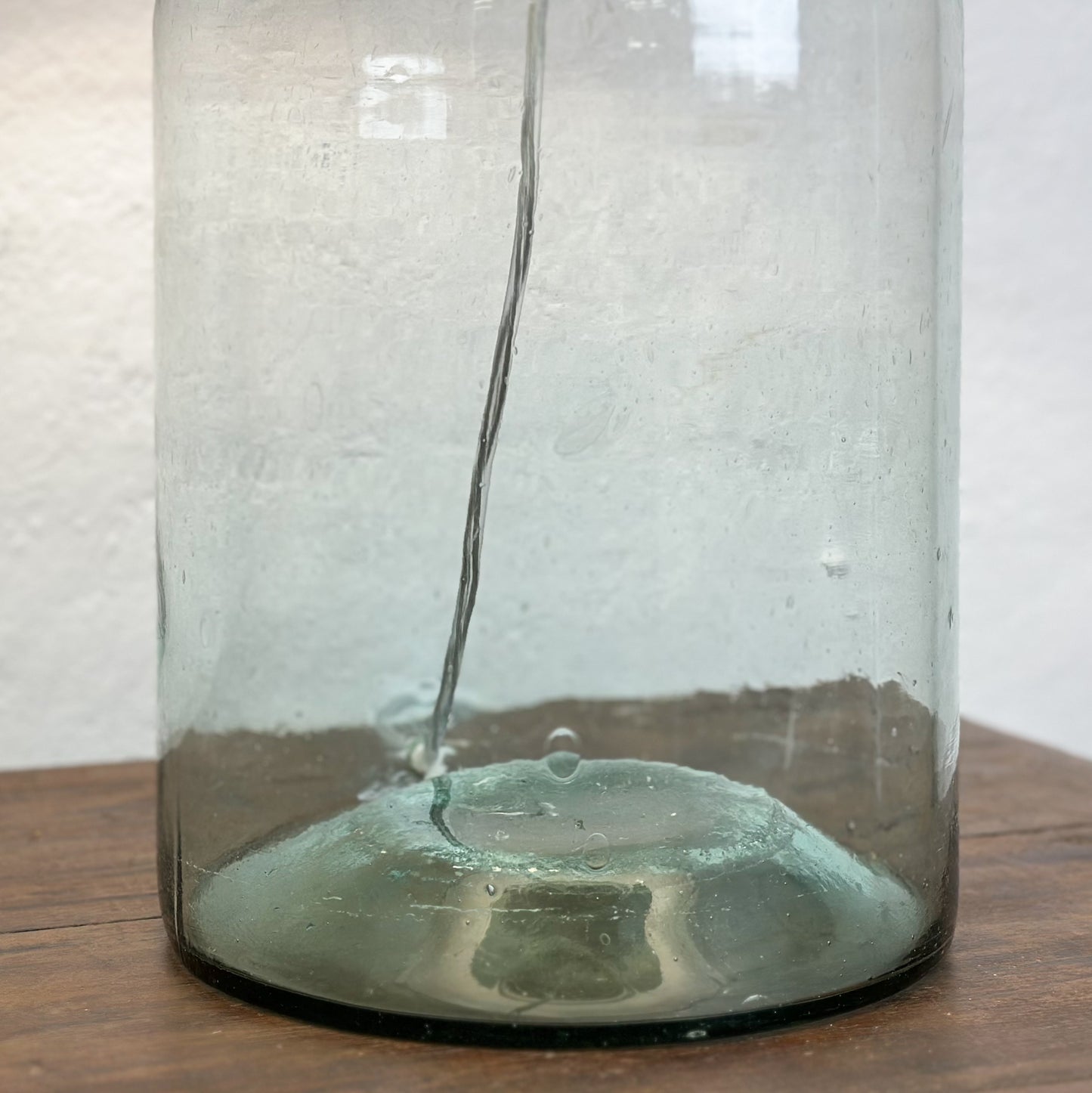 Vintage Glass Demijohn Lamp Base