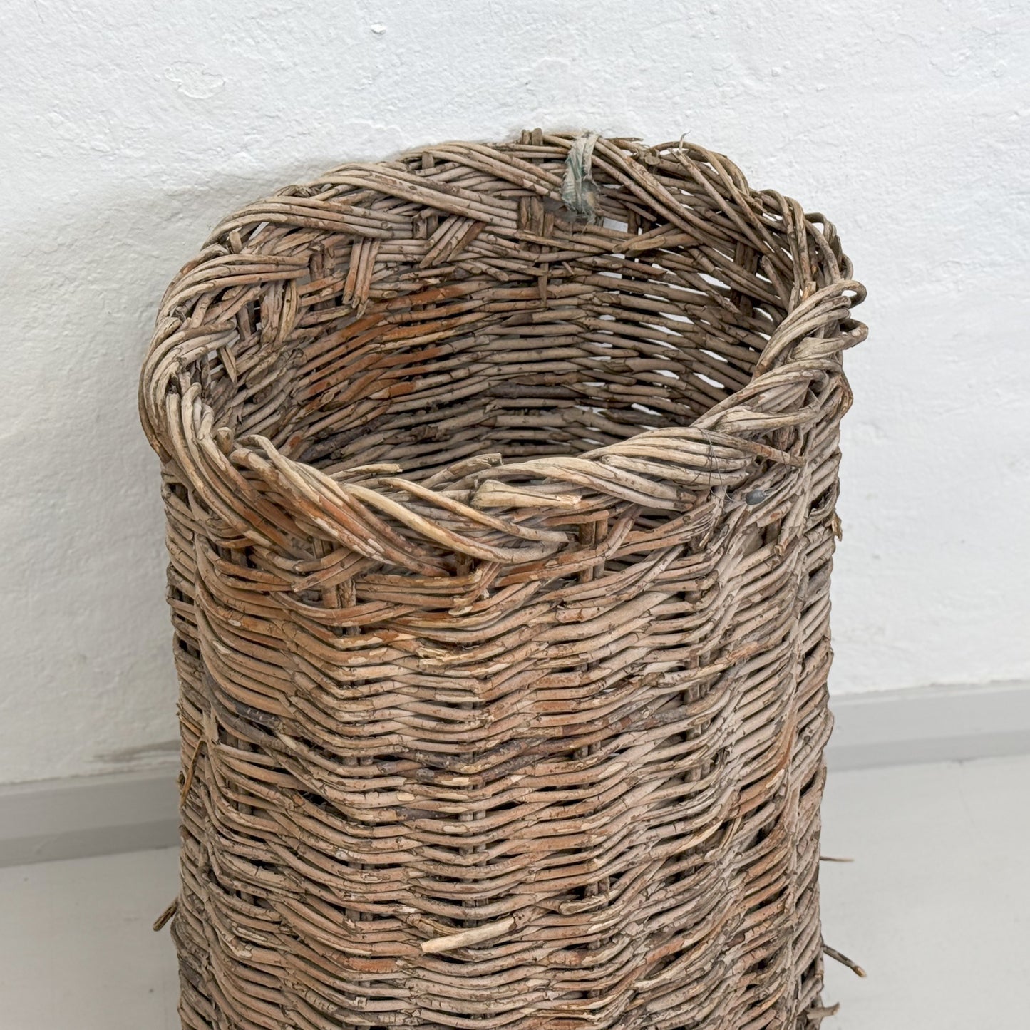 Vintage Wicker Olive Basket