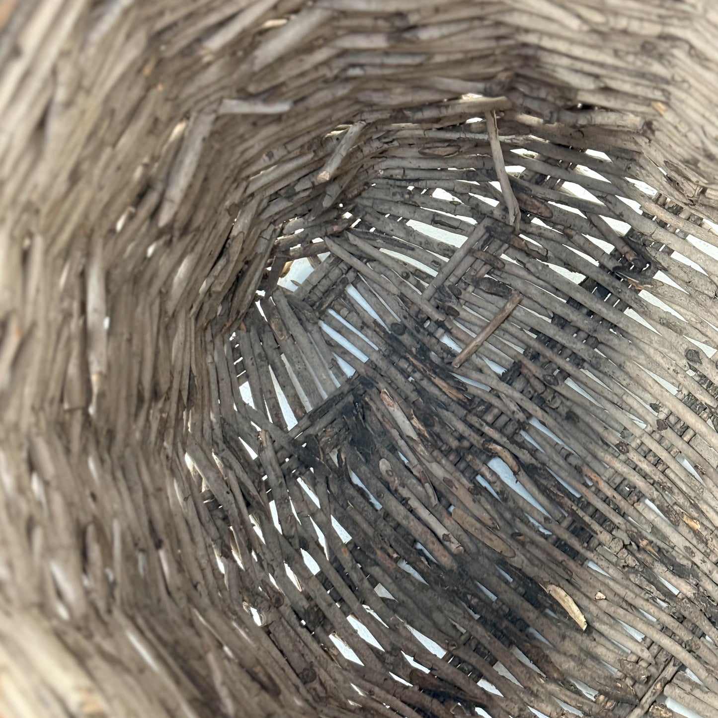 Vintage Wicker Olive Basket