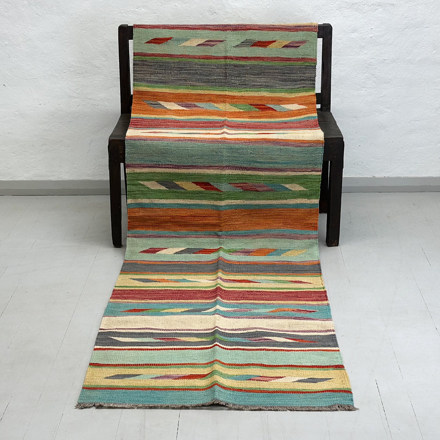 Vintage Tribal Kilim Runner Rug I