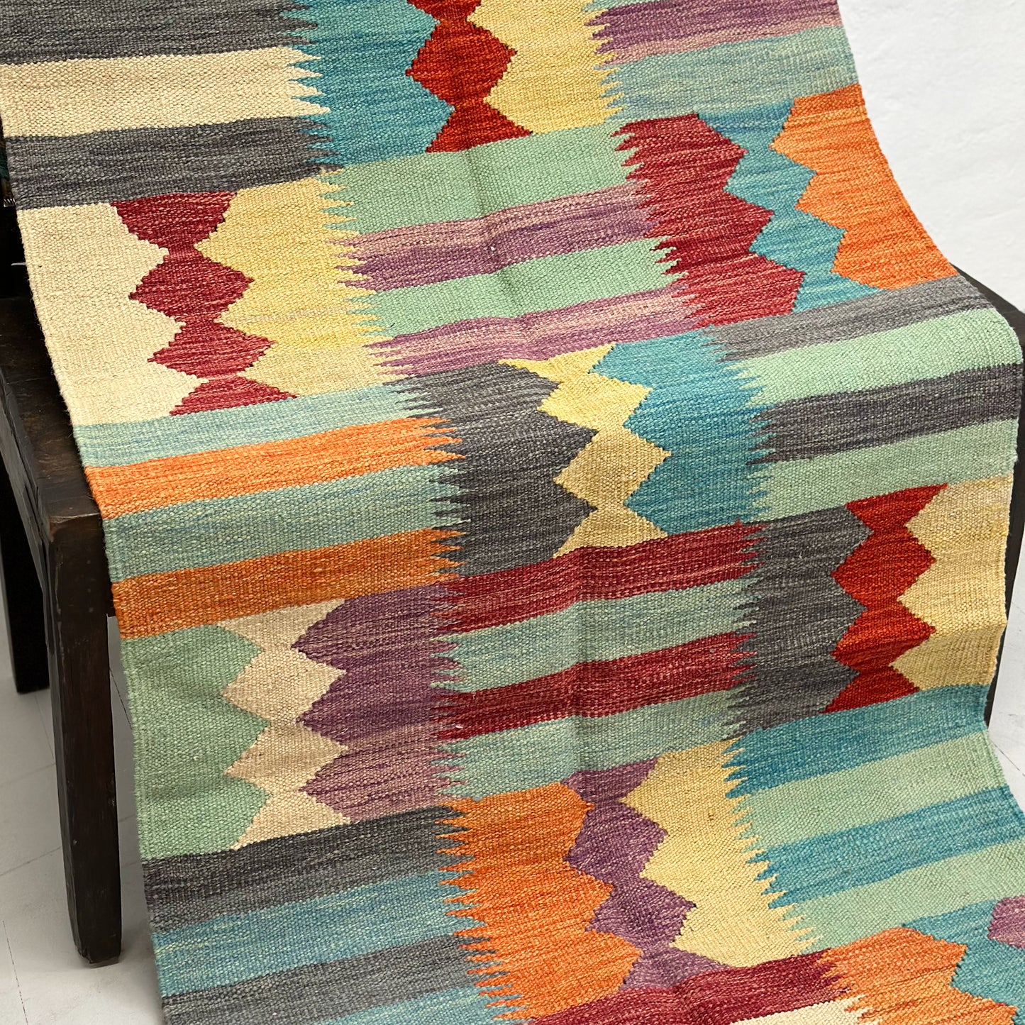 Vintage Tribal Kilim Runner Rug III