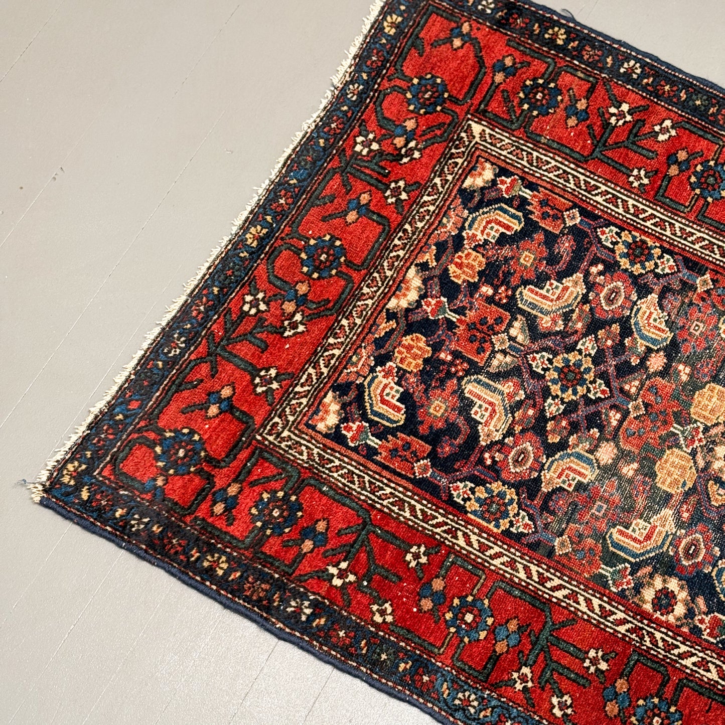 Vintage Persian Handwoven Hamadan Rug