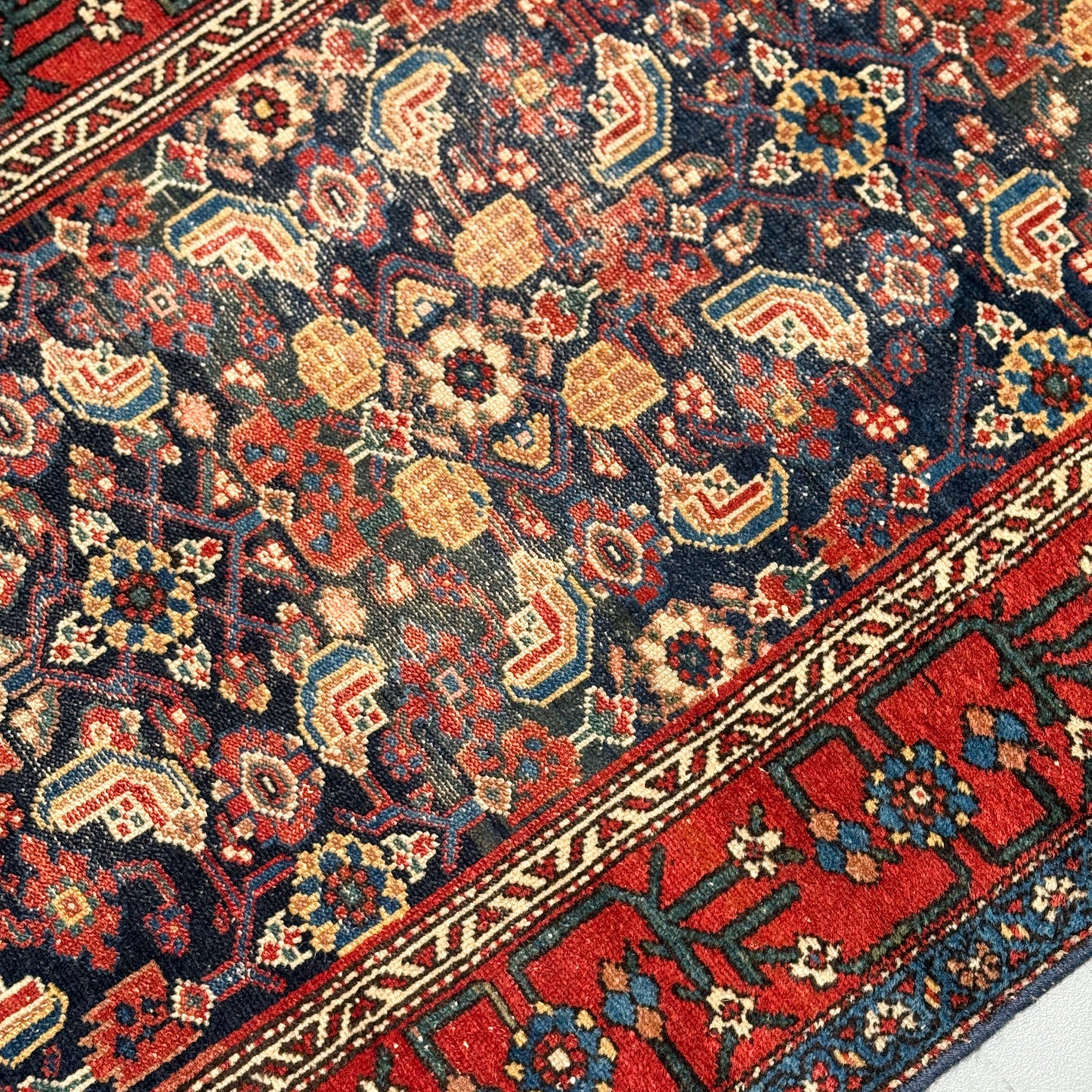 Vintage Persian Handwoven Hamadan Rug