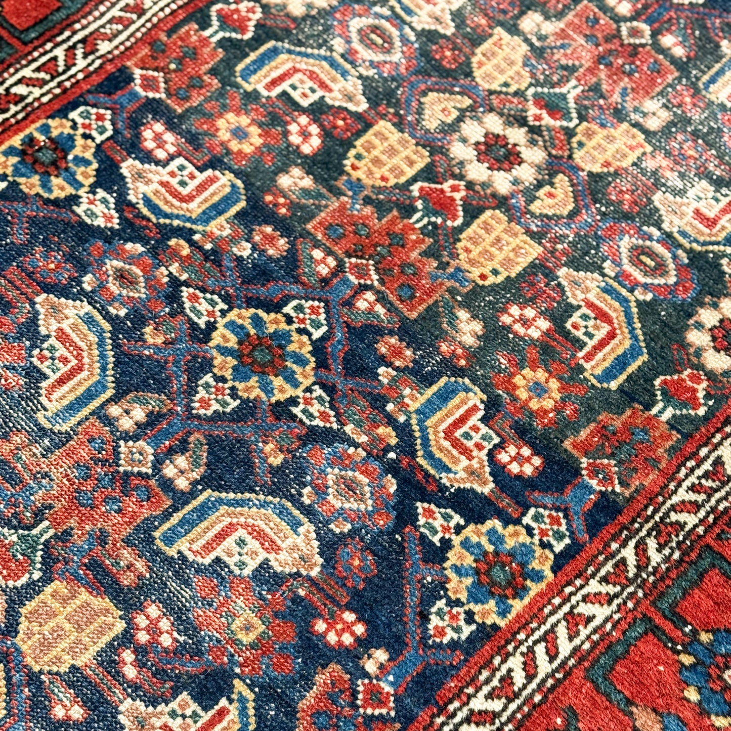 Vintage Persian Handwoven Hamadan Rug