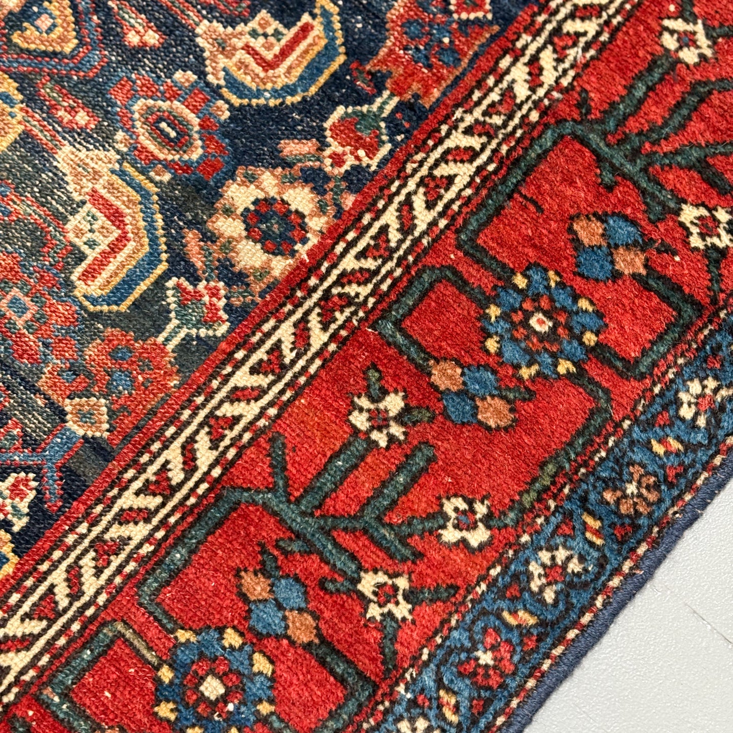 Vintage Persian Handwoven Hamadan Rug