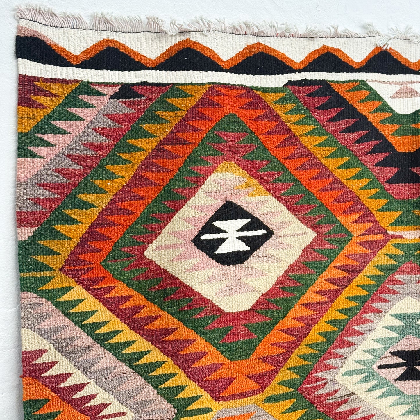 Vintage Oushak Esme Kilim Rug
