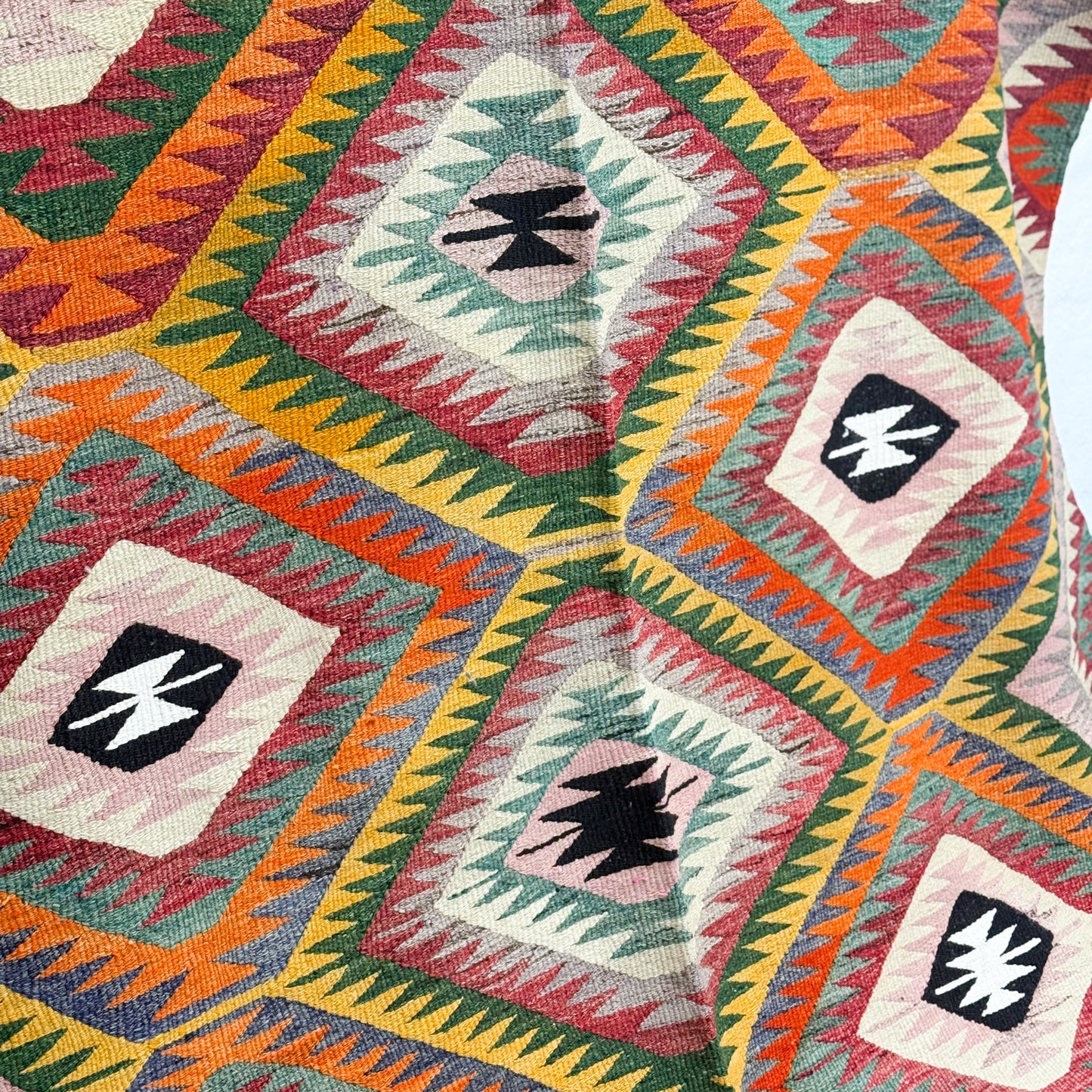 Vintage Oushak Esme Kilim Rug