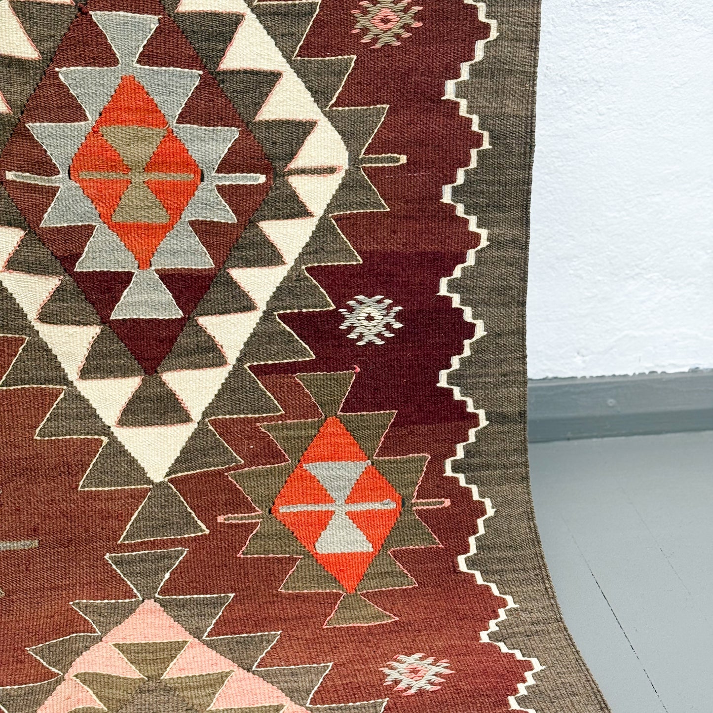 Vintage Balikesir Karakeçili Kilim Rug II
