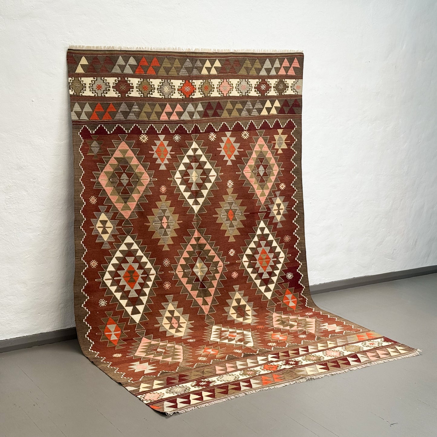 Vintage Balikesir Karakeçili Kilim Rug II