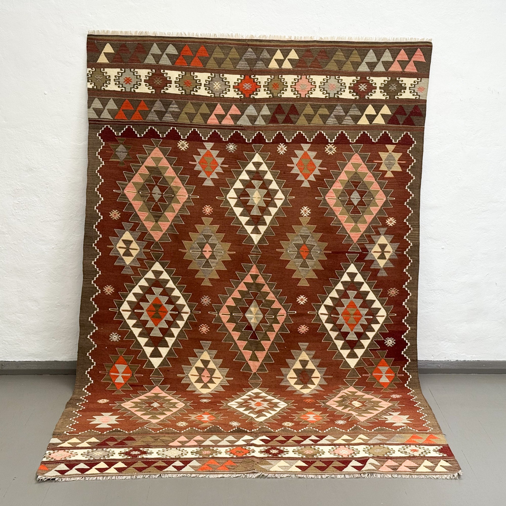 Vintage Balikesir Karakeçili Kilim Rug II