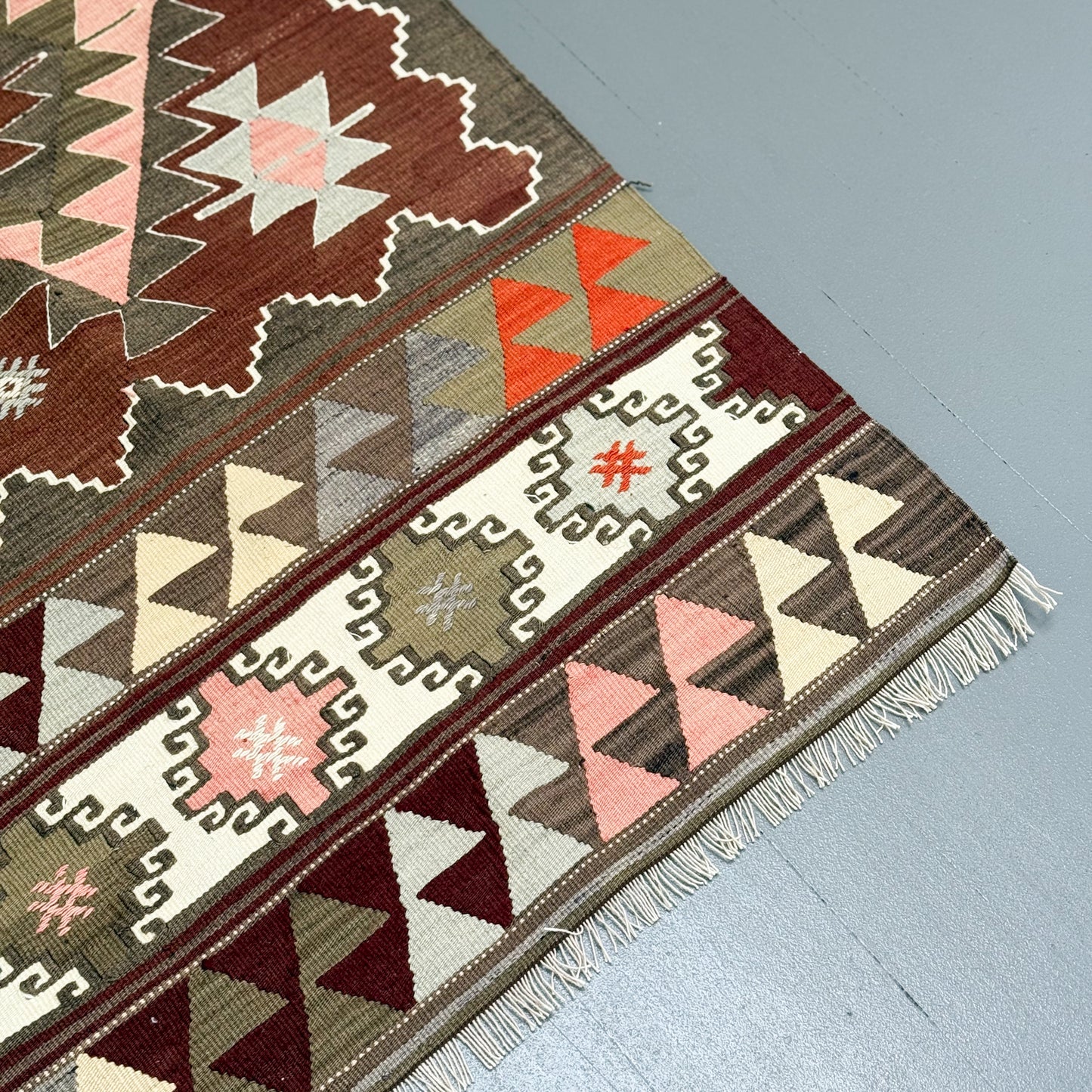 Vintage Balikesir Karakeçili Kilim Rug II