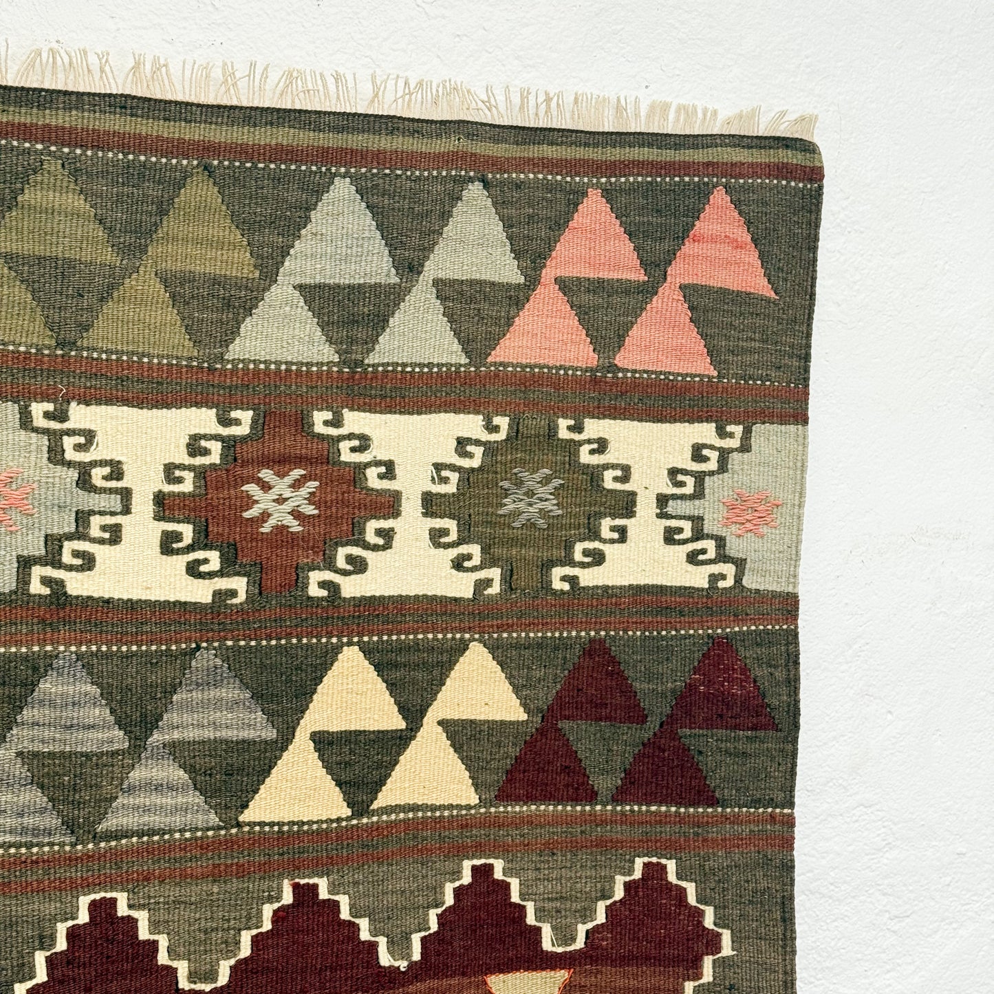 Vintage Balikesir Karakeçili Kilim Rug II