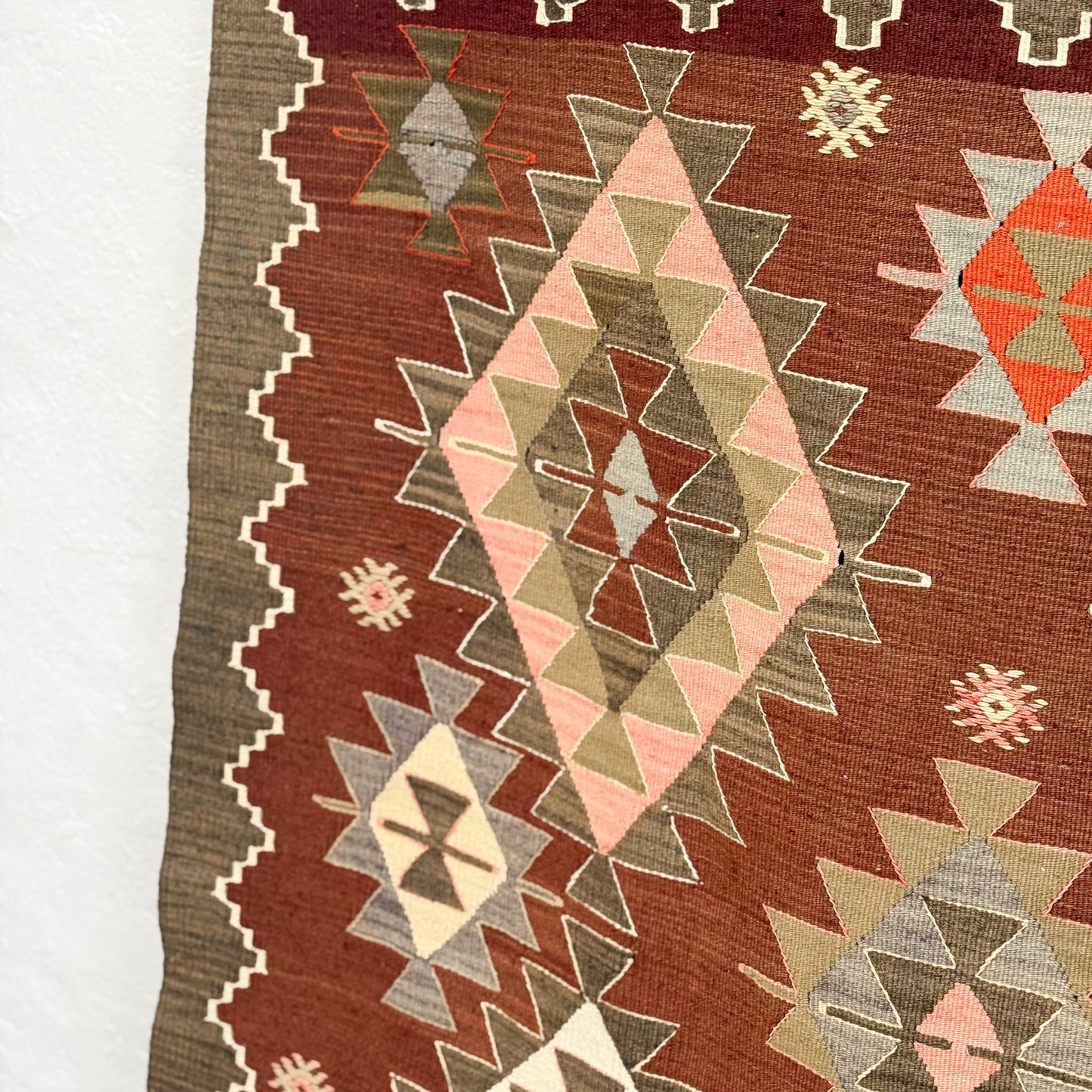 Vintage Balikesir Karakeçili Kilim Rug II