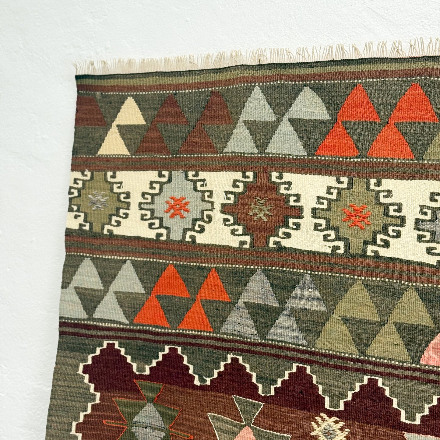 Vintage Balikesir Karakeçili Kilim Rug II