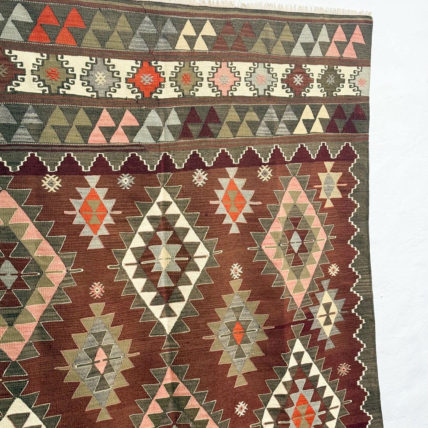 Vintage Balikesir Karakeçili Kilim Rug II