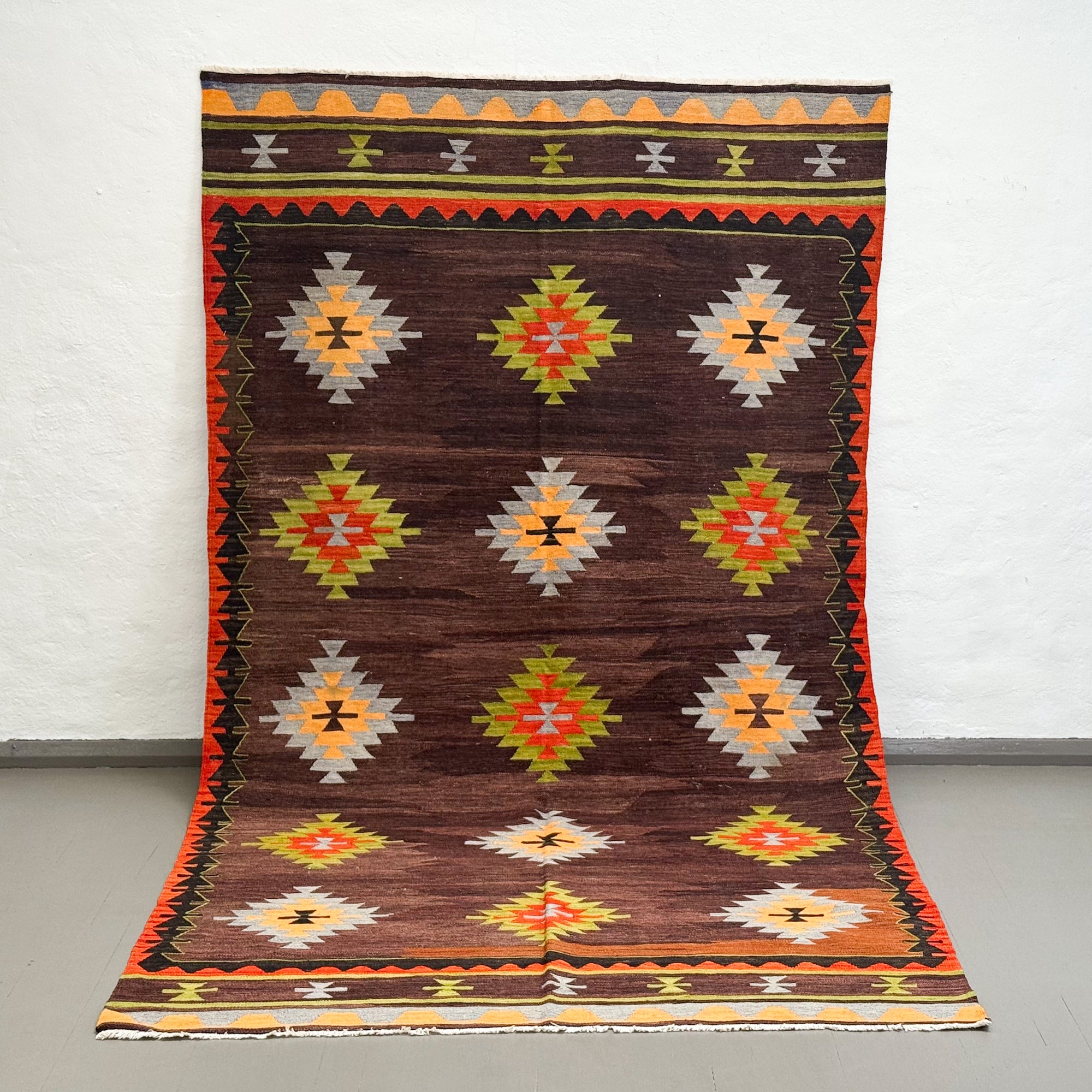Vintage Balikesir Karakeçili Kilim Rug III