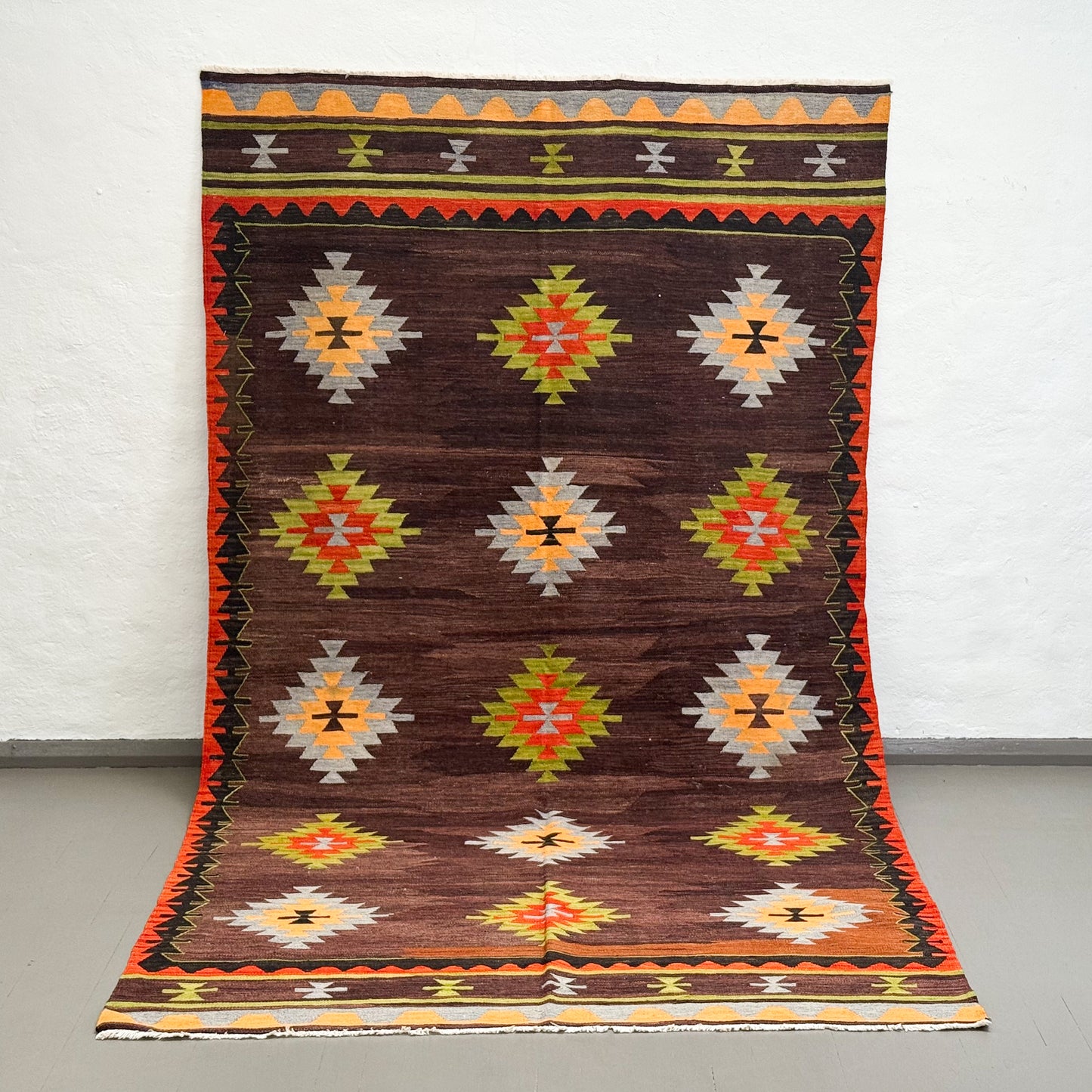 Vintage Balikesir Karakeçili Kilim Rug III