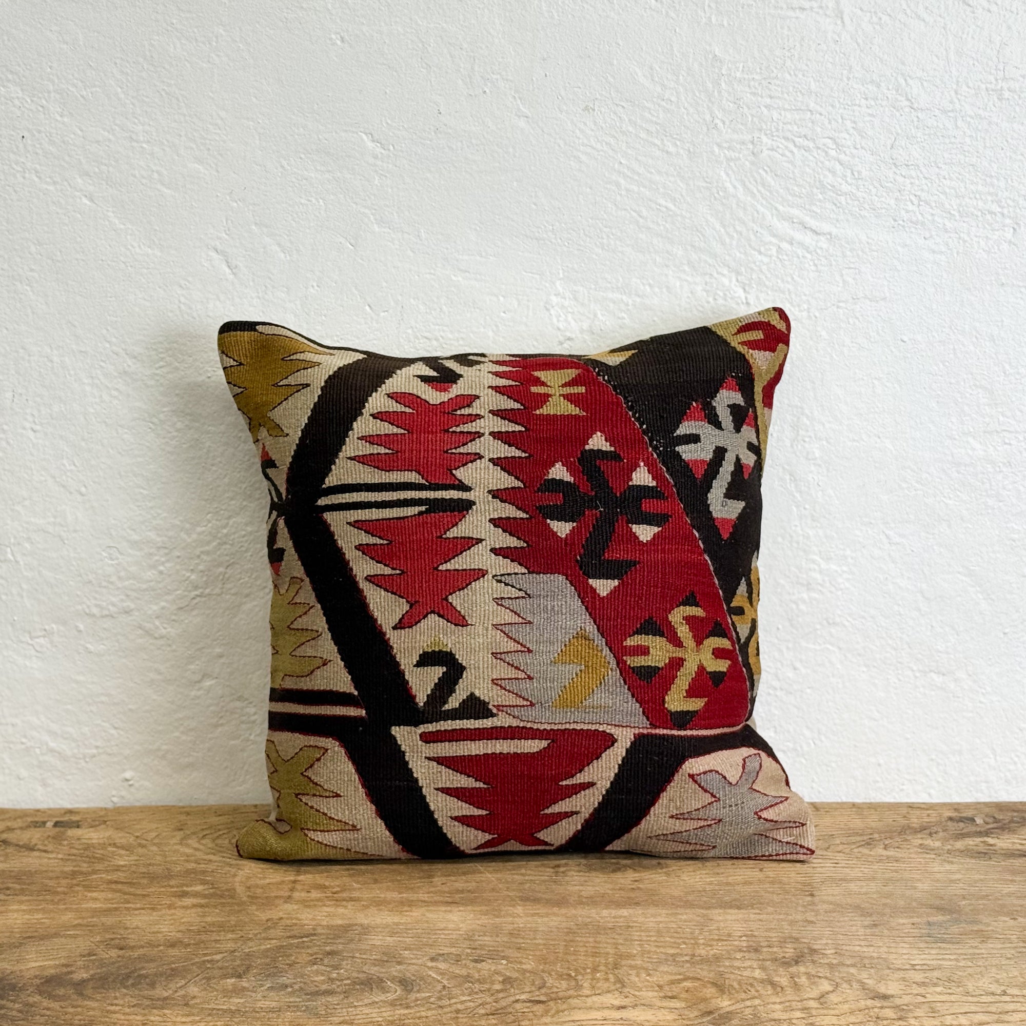 Old Kilim Rug Cushion VII