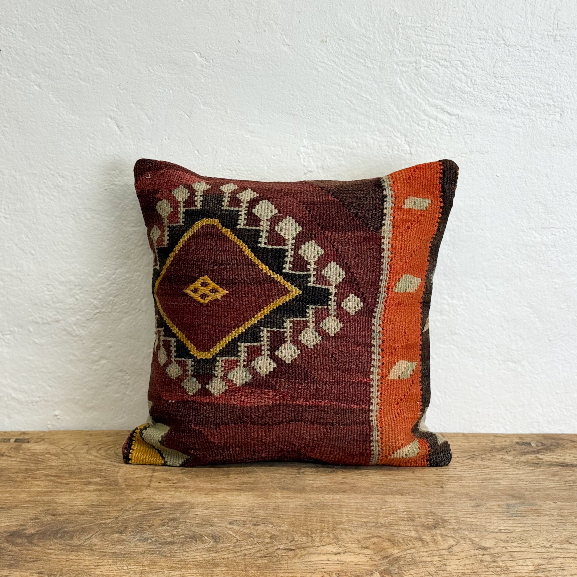 Old Kilim Rug Cushion IX