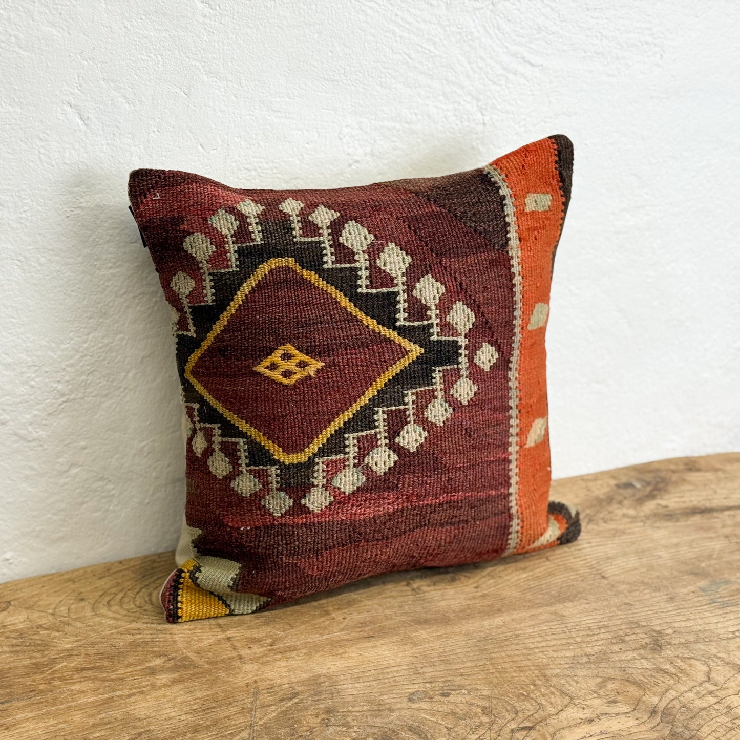 Old Kilim Rug Cushion IX