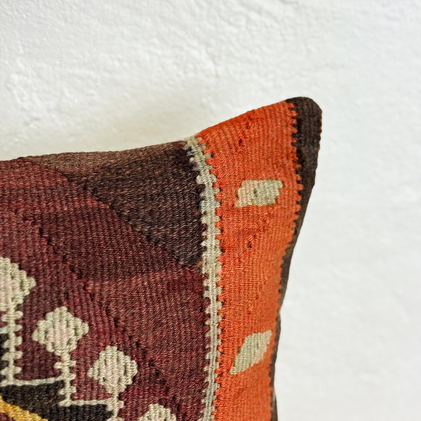 Old Kilim Rug Cushion IX