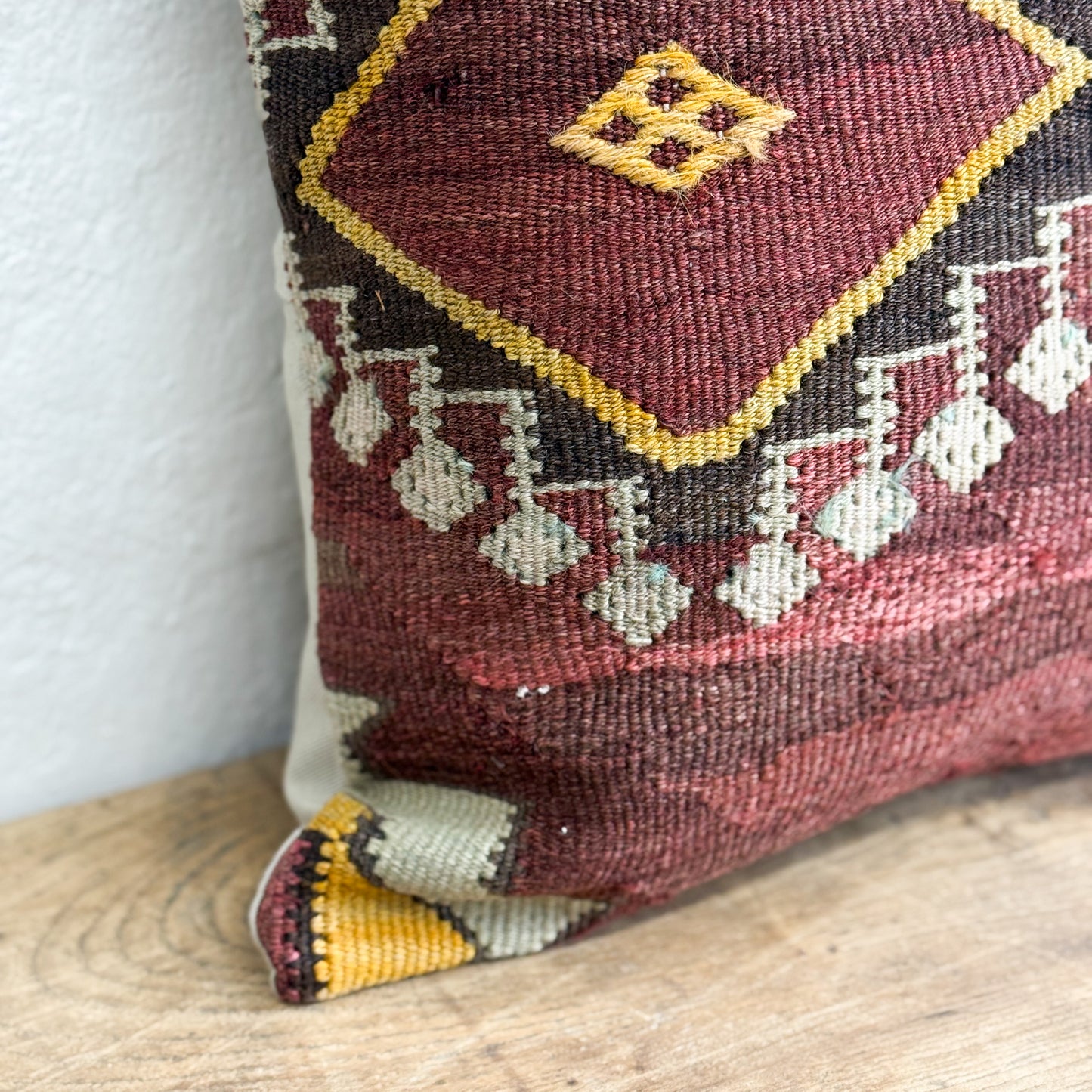 Old Kilim Rug Cushion IX
