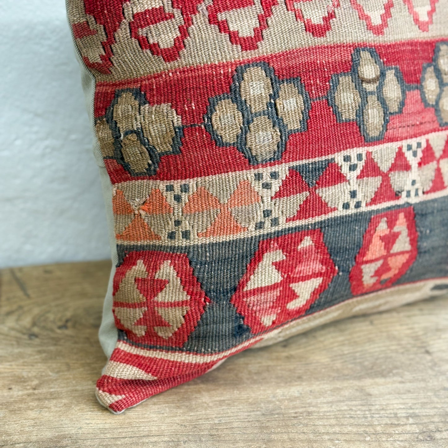 Old Kilim Rug Cushion XII