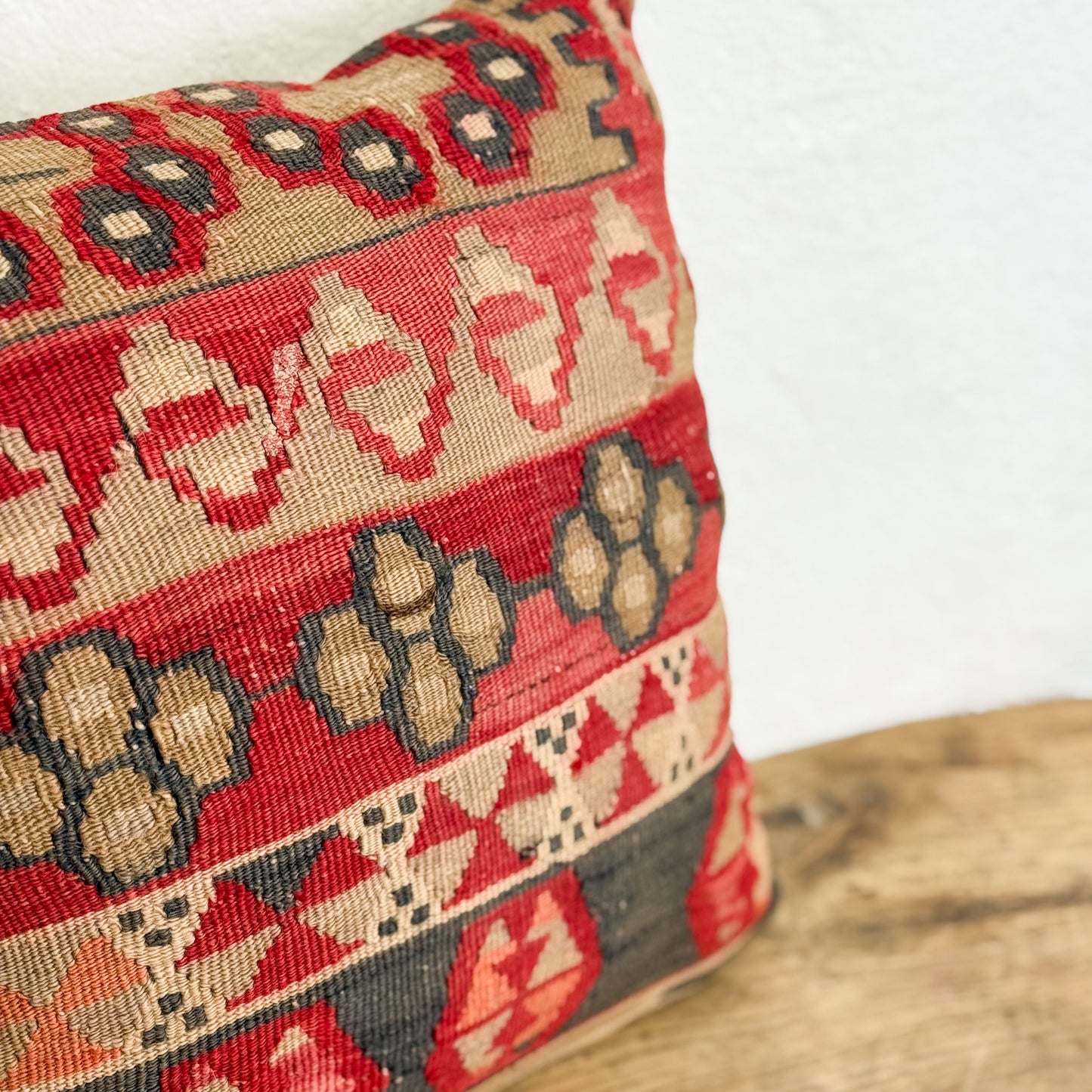 Old Kilim Rug Cushion XII