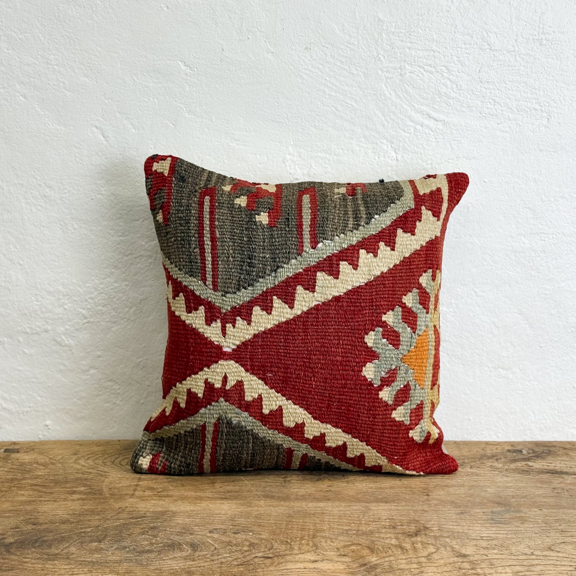 Old Kilim Rug Cushion XIV