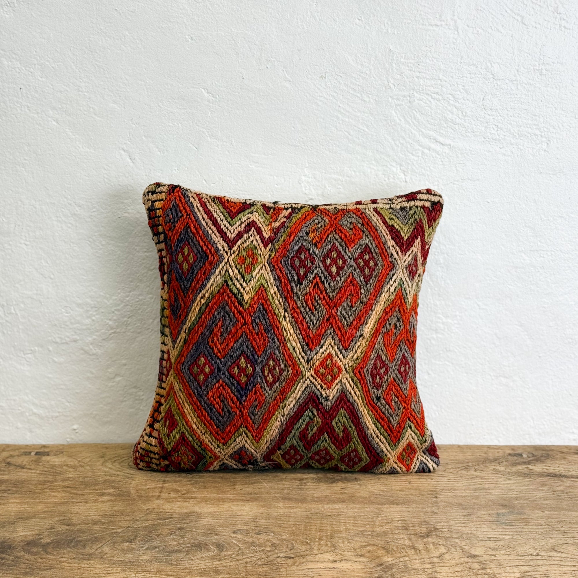 Old Kilim Rug Cushion XVII