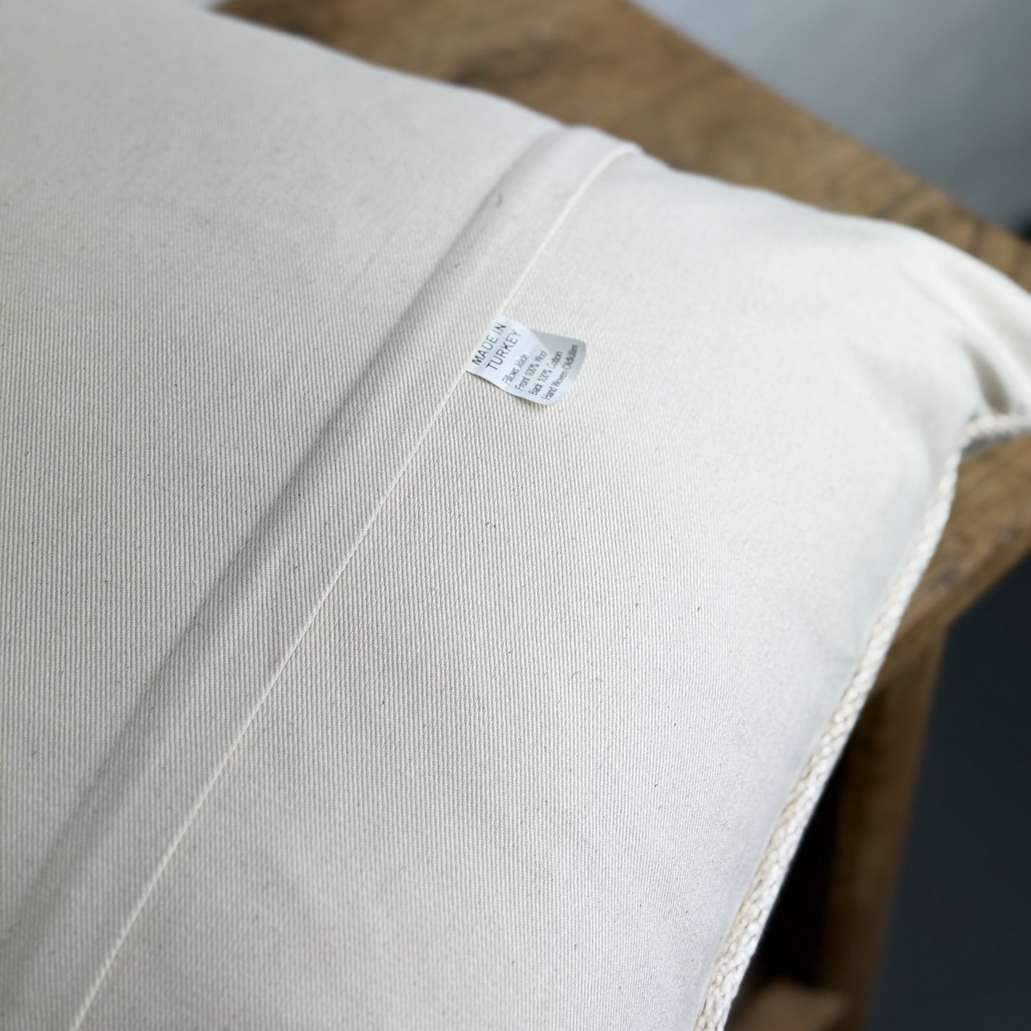 Plain Old Kilim Rug Cushion V