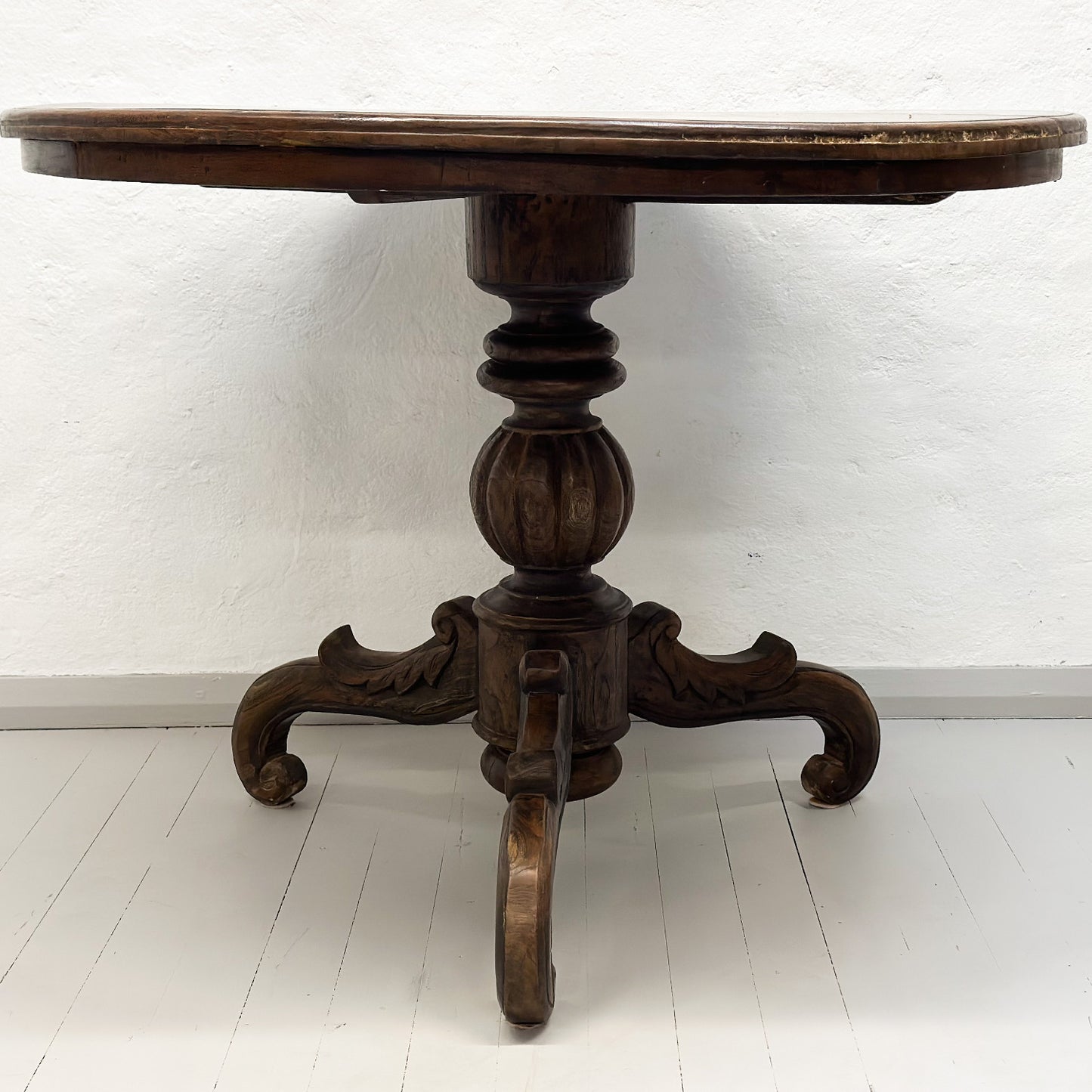Antique Timber Pedestal Table